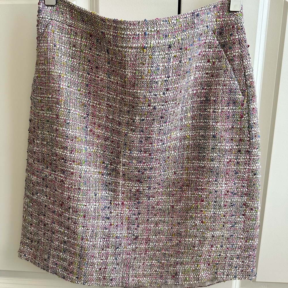 J.Crew basket weave short pencil skirt
